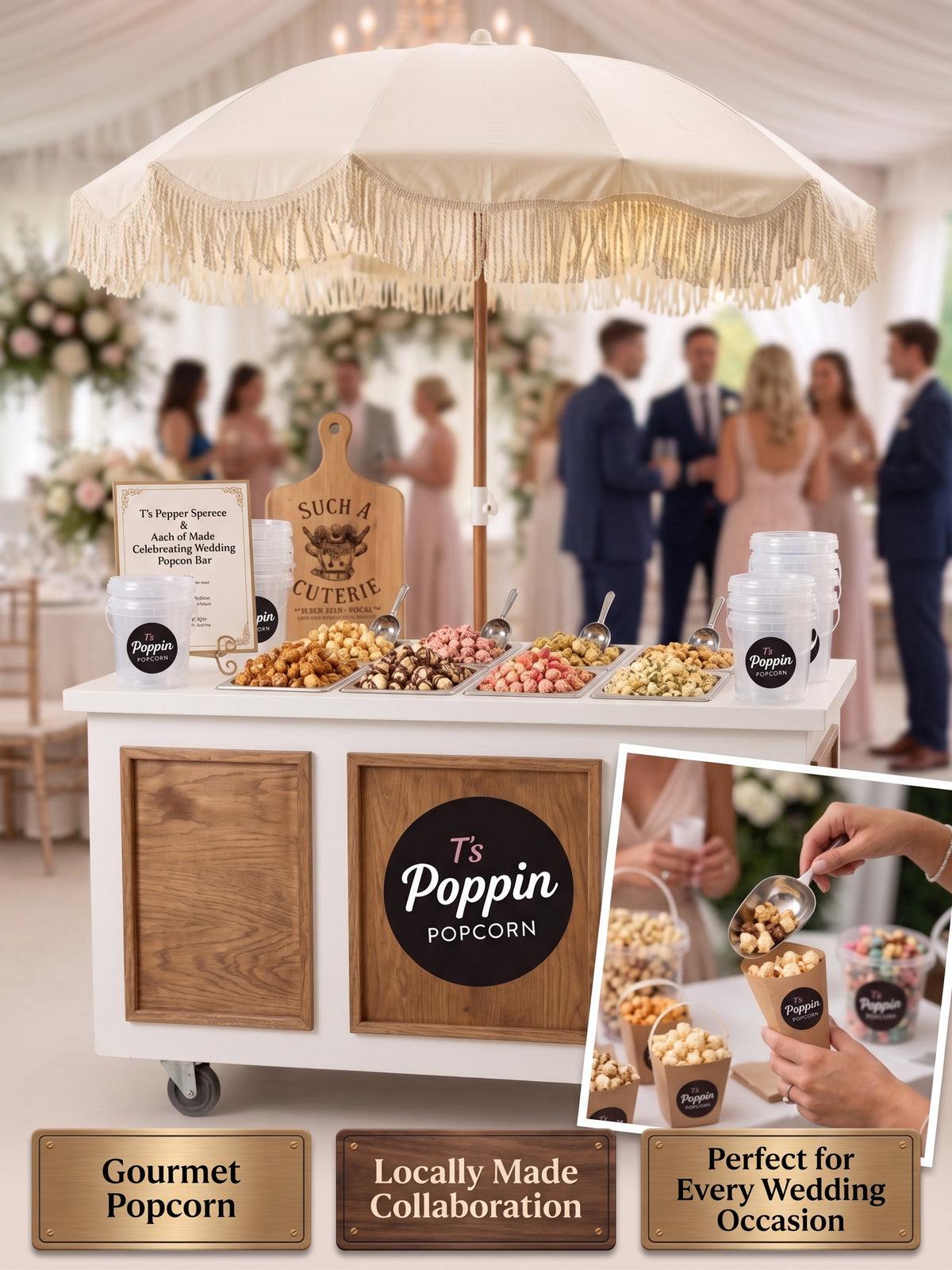 Gourmet Wedding Popcorn Bar (Co-Curated with Such a Cuterie)